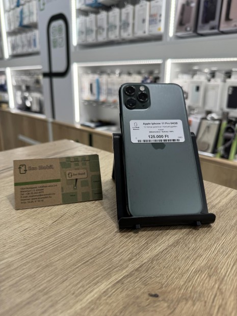 Apple iPhone 11 Pro Kártyafüggetlen 64 GB, 12 hó garancia