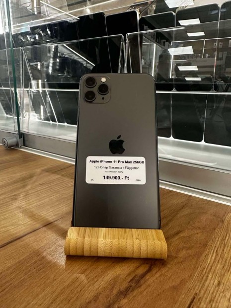 Apple iPhone 11 Pro Max Krtyafggetlen 256 GB, 12 h garancia