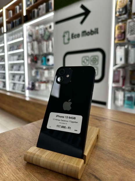 Apple iPhone 12 Krtyafggetlen 64 GB, 12 h garancia