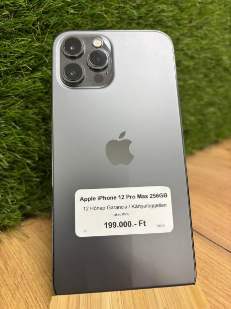 Apple iPhone 12 Pro Max Krtyafggetlen 256 GB, 12 h garancia