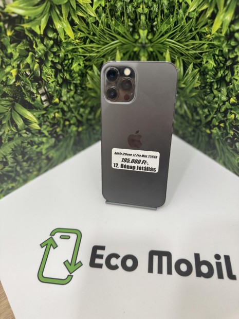 Apple iPhone 12 Pro Max Kártyafüggetlen 256 GB, 12 hó garancia