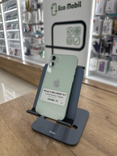 Apple iPhone 12 mini Kártyafüggetlen 256 GB, 12 hó garancia