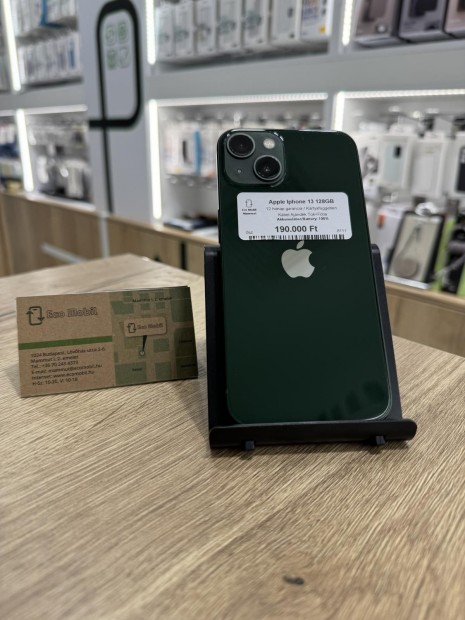 Apple iPhone 13 Kártyafüggetlen 128 GB, 12 hó garancia