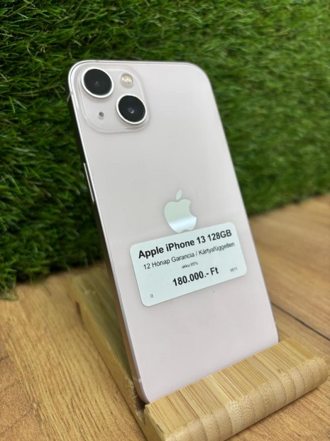 Apple iPhone 13 Krtyafggetlen 128 GB, 12 h garancia