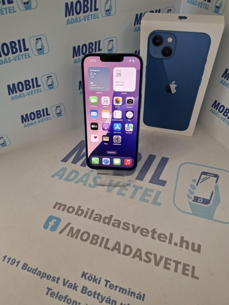 Apple iPhone 13 K�rtyaf�ggetlen 256 GB, 12 h� garancia
