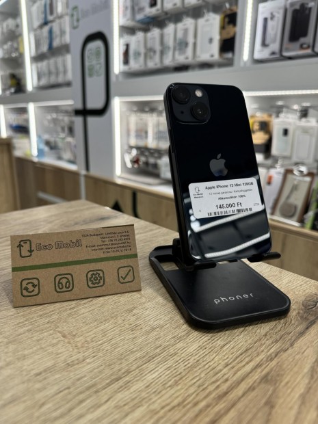 Apple iPhone 13 mini Kártyafüggetlen 128 GB, 12 hó garancia