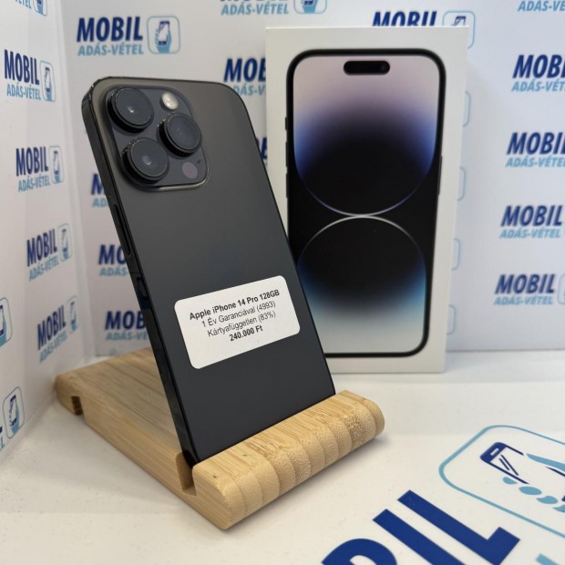 Apple iPhone 14 Pro Kártyafüggetlen 128 GB, 12 hó garancia