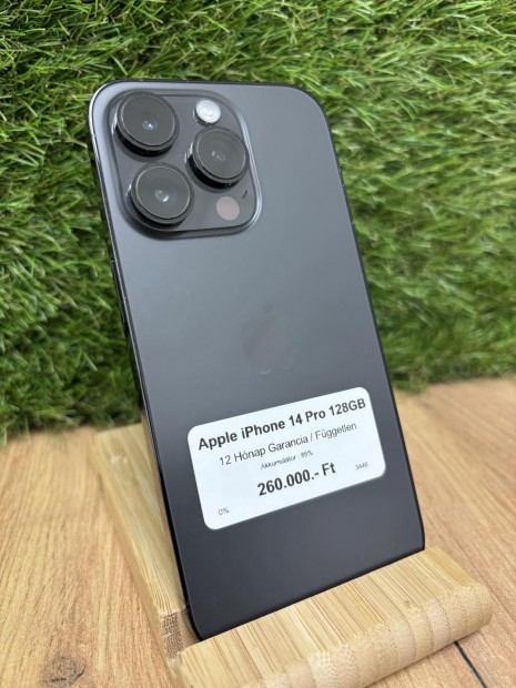 Apple iPhone 14 Pro Krtyafggetlen 128 GB, 12 h garancia