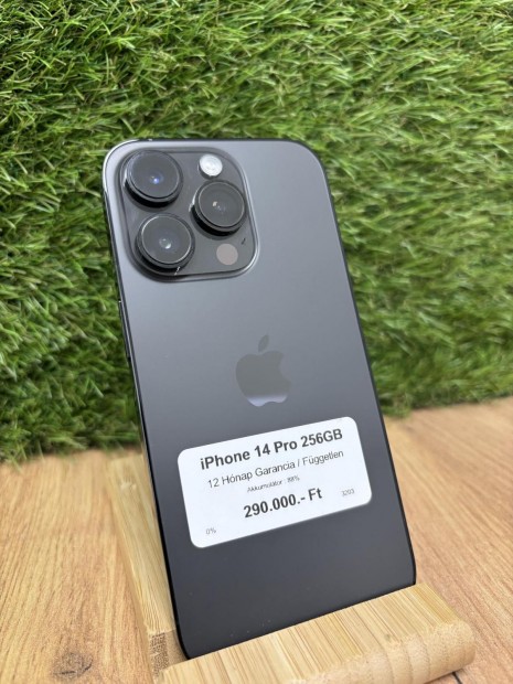 Apple iPhone 14 Pro Krtyafggetlen 256 GB, 12 h garancia