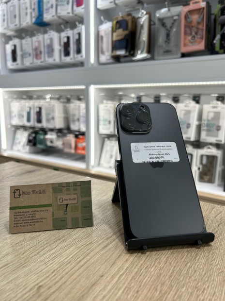 Apple iPhone 14 Pro Max Kártyafüggetlen 128 GB, 12 hó garancia