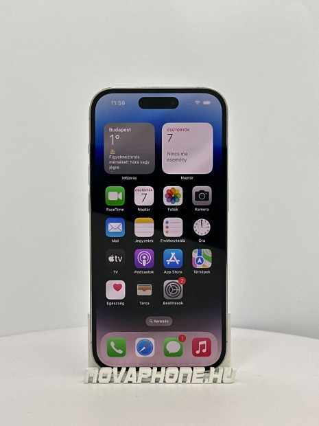 Apple iPhone 14 Pro (128GB)  - Akku: 100% - Szn: Ezst