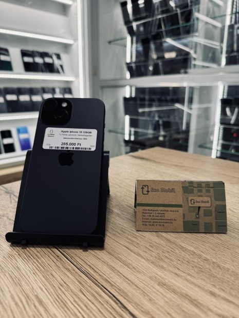 Apple iPhone 15 Kártyafüggetlen 128 GB, 12 hó garancia