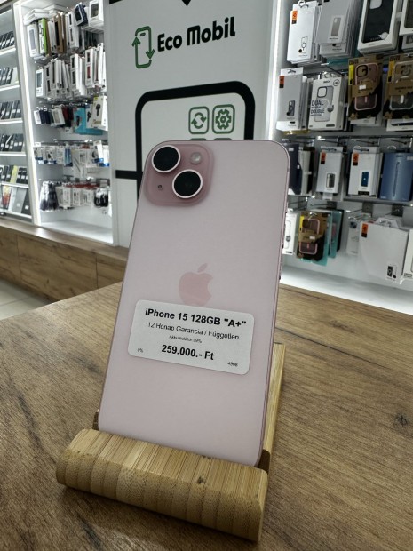 Apple iPhone 15 Kártyafüggetlen, 12 hó garancia