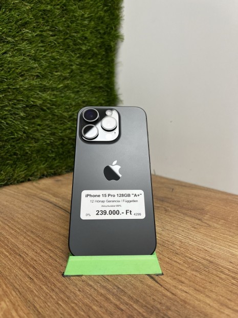 Apple iPhone 15 Pro K�rtyaf�ggetlen, 12 h� garancia