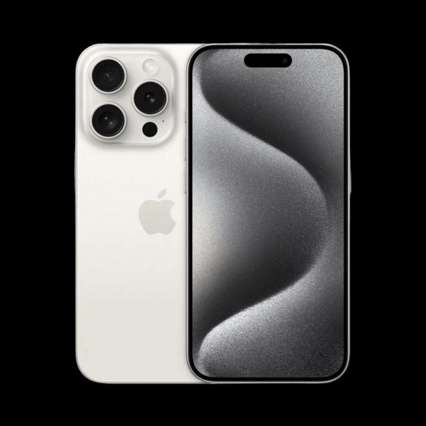 Apple iPhone 15 Pro Max 100% Akksi 1TB White titanium