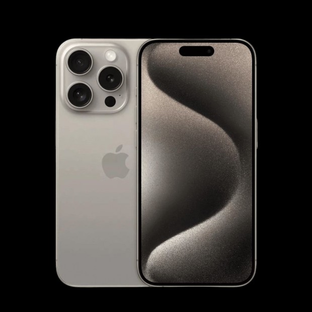 Apple iPhone 15 Pro Max 100% Akksi 256GB Natural titanium