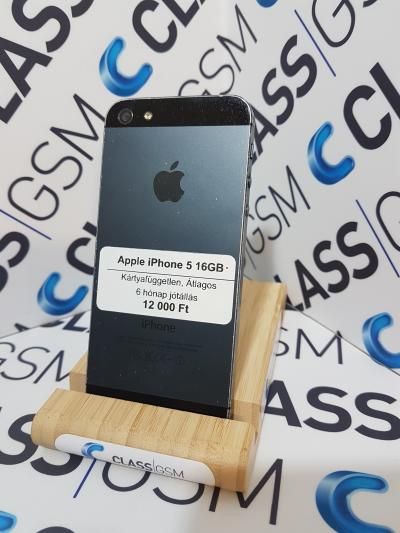 Apple iPhone 5 16GB|tlagos|Fekete|Krtyafggetlen