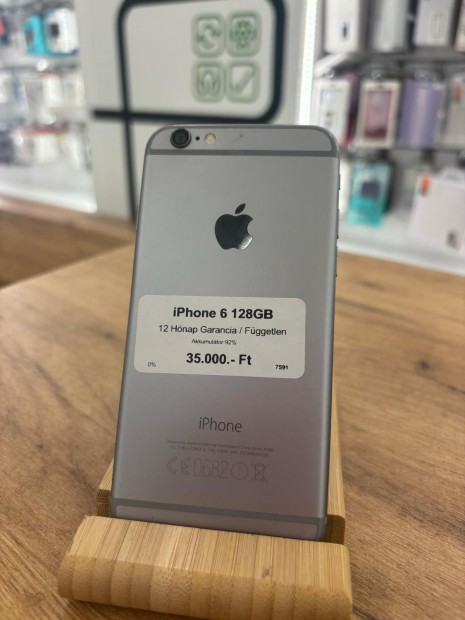 Apple iPhone 6 Krtyafggetlen 128 GB, 12 h garancia