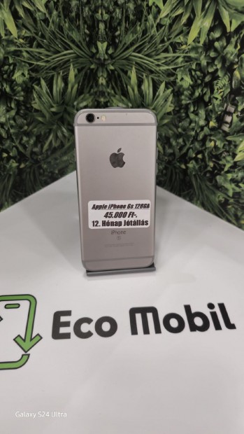 Apple iPhone 6s Kártyafüggetlen 128 GB, 12 hó garancia