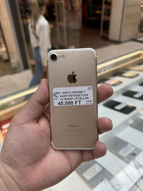 Apple iPhone 7 Krtyafggetlen 128 GB, 12 h garancia