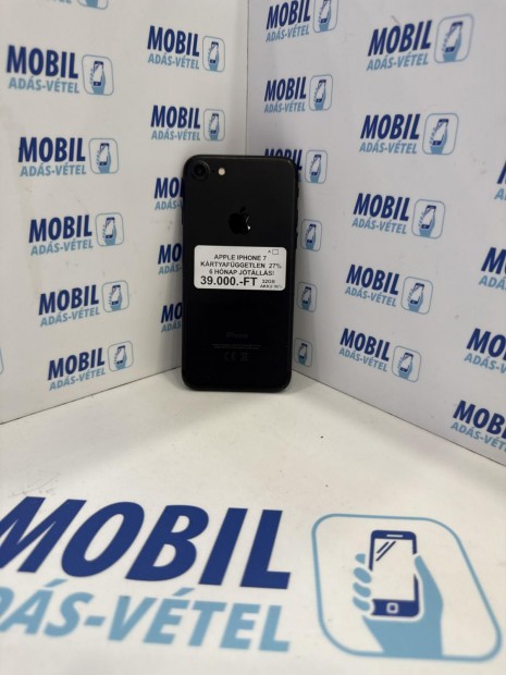 Apple iPhone 7 Kártyafüggetlen 32 GB, 12 hó garancia