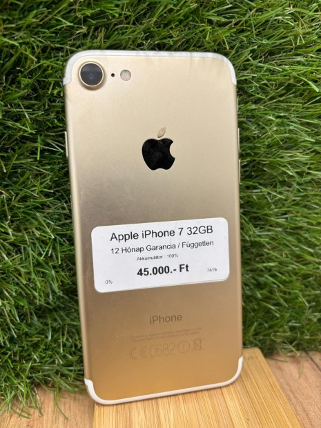 Apple iPhone 7 Krtyafggetlen 32 GB, 12 h garancia