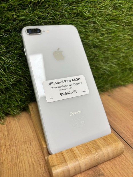 Apple iPhone 8 Plus Krtyafggetlen 64 GB, 12 h garancia