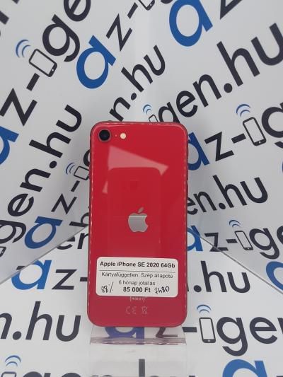 Apple iPhone SE 2020 64Gb|Szép állapotú|Piros|Kártyafüggetlen