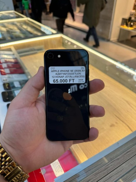 Apple iPhone SE (2020) Kártyafüggetlen 64 GB, 12 hó garancia