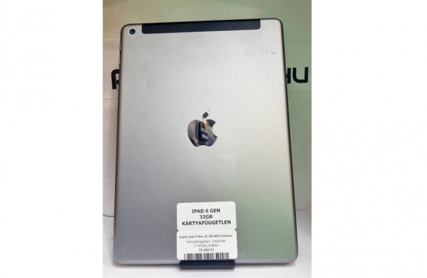 Apple ipad 6Gen. 32GB Wi-Fi+Cellular Táblagép Jótállással