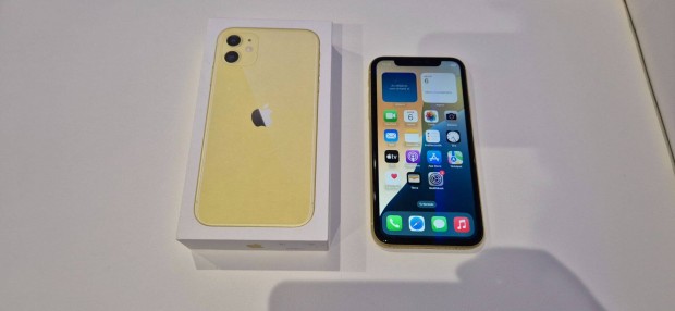 Apple iphone 11 128GB Fggetlen jszer Yellow Garis !