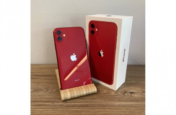 Apple iphone 11 128GB Piros Red Fggetlen 27% FA-s szmla