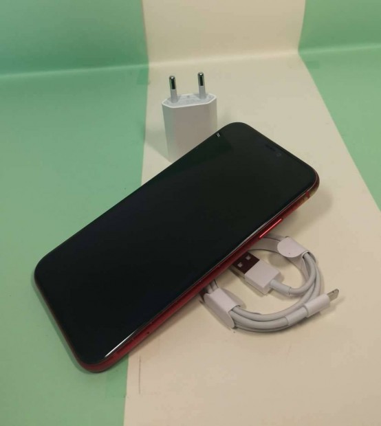 Apple iphone 11 128GB Red Fggetlen szp dobozos mobiltelefon elad!
