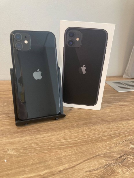 Apple iphone 11 64GB Black Fekete Fggetlen Hasznlt