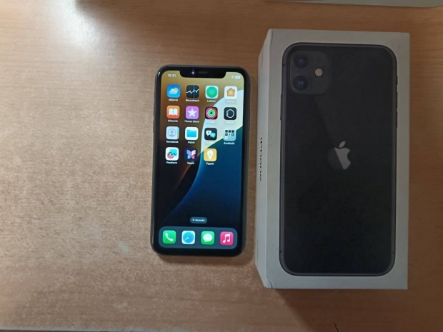 Apple iphone 11 64GB Független Újszerű Fekete Garis !