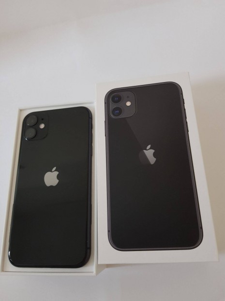 Apple iphone 11 64GB fekete j llapot krtyafggetlen telefon elad!