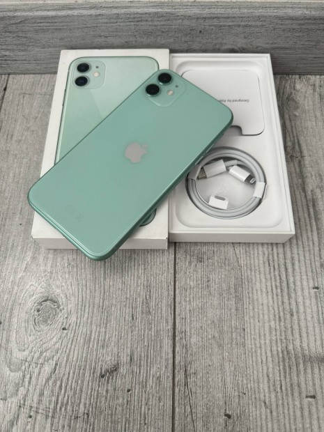 Apple iphone 11 64 gb green újszerű, kártyafüggetlen