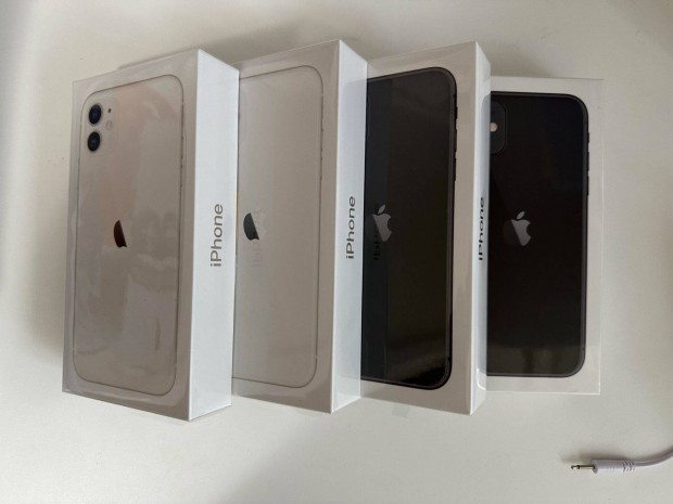 Apple iphone 11 Mobiltelefon, Krtyafggetlen, 64GB, LTE, Fekete Fehr