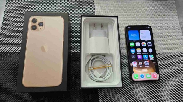 Apple iphone 11 Pro Gold Fggetlen jszer Garis 93% Aksi !