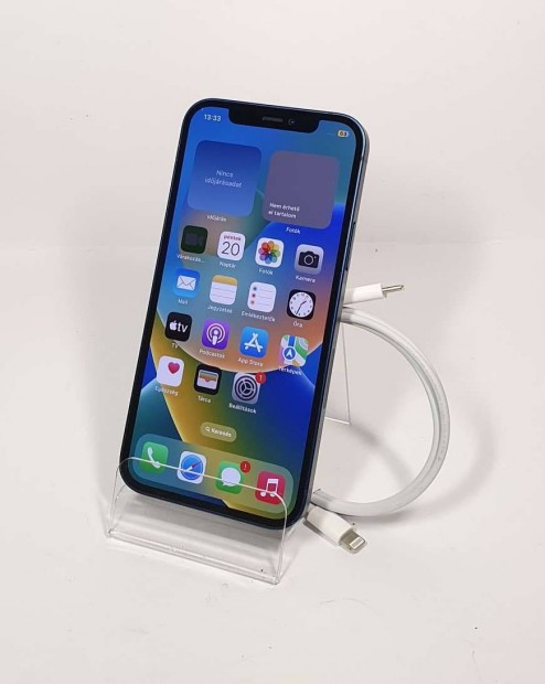 Apple iphone 12 64GB Blue Fggetlen karcmentes mobiltelefon elad!