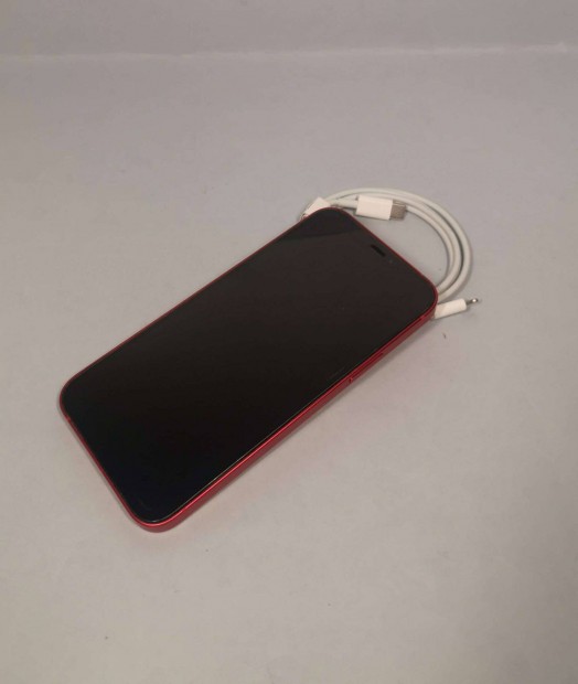 Apple iphone 12 64GB Red Fggtelen szp telefon 100% os akkuval elad