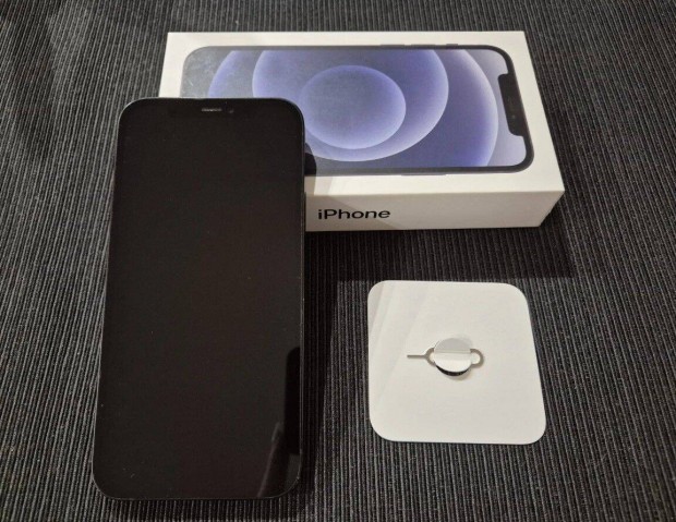 Apple iphone 12 64GB (fekete)