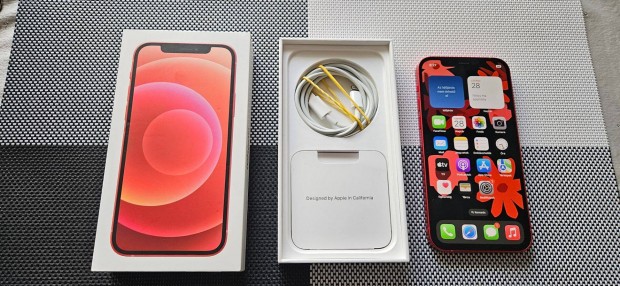 Apple iphone 12 Független Red Újszerű Garanciával !
