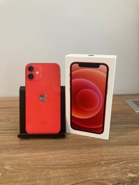 Apple iphone 12 Mini 64GB Red Piros Fggetlen Hasznlt