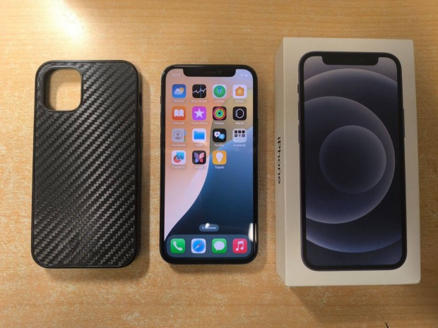 Apple iphone 12 Mini Fekete Független Garival 100% Aksi !