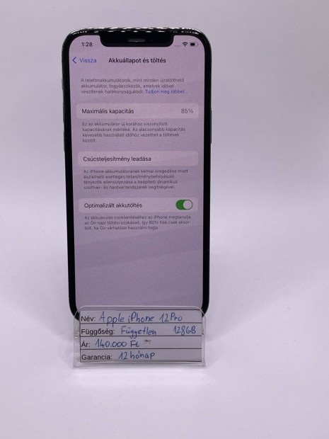 Apple iphone 12 Pro 128GB Fggetlen,12hnap garancia!