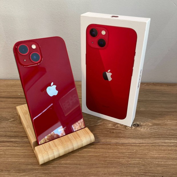 Apple iphone 13 128GB Red Piros Fggetlen Hasznlt