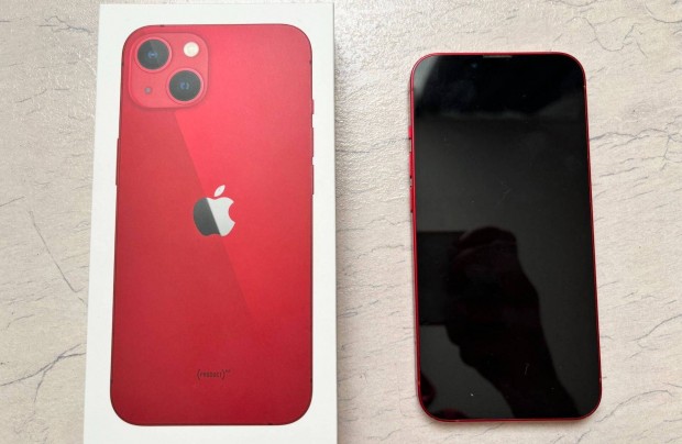 Apple iphone 13 256GB Piros 93% akkumltor