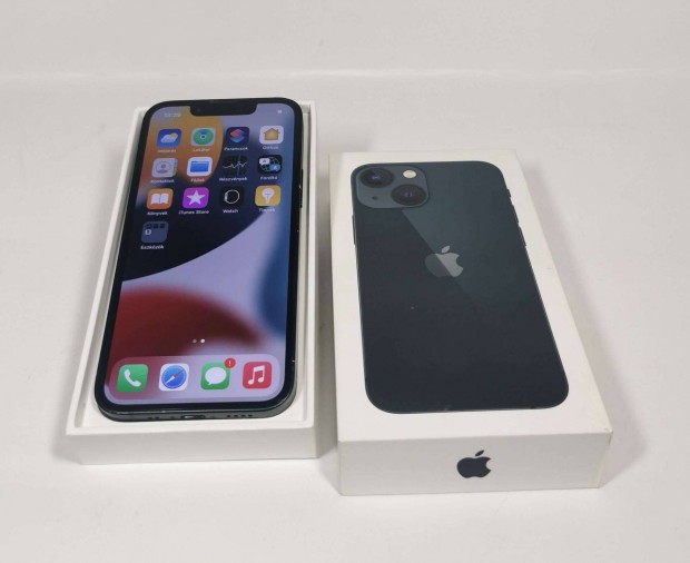 Apple iphone 13 Mini 128GB Fekete Krtyafggetlen hibtlan mobiltelefo