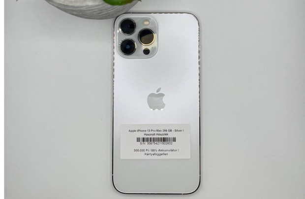Apple iphone 13 Pro Max 256 GB - Krtyafggetlen / Hasznlt kszlk